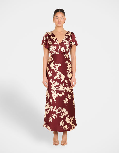 Genoa Satin Maxi Dress